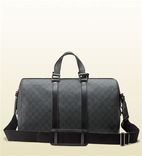 gucci black duffle bag mens|Gucci weekend bags for men.